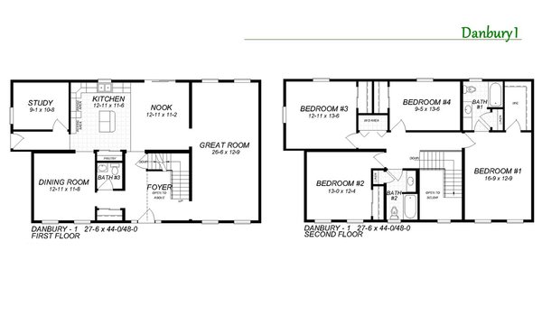 Two Story / The Danbury I Layout 28494