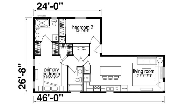Hillcrest Double Wides / G823 Layout 98979