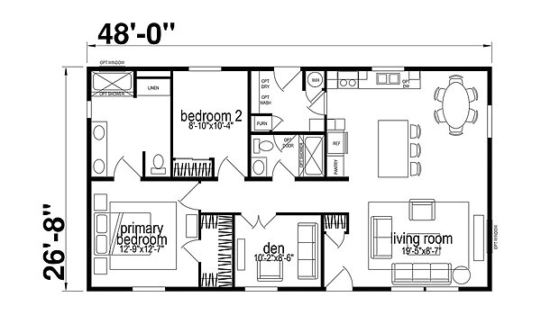 Hillcrest Double Wides / G827 Layout 98980