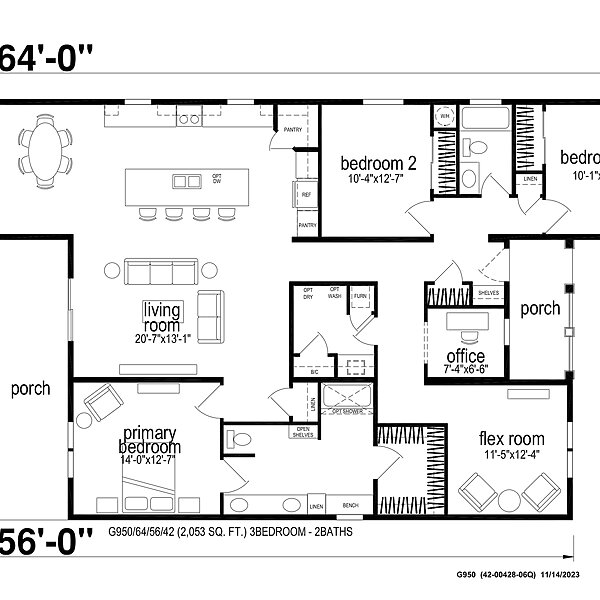 Hillcrest Triples / G950 Layout 98990