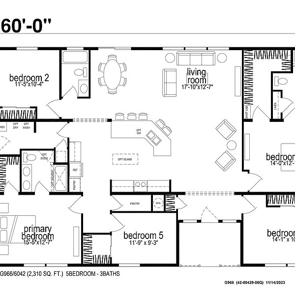 Hillcrest Triples / G966 Layout 98991