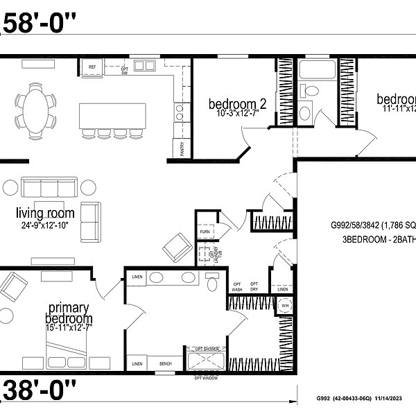 Hillcrest Triples / G992 Layout 98995