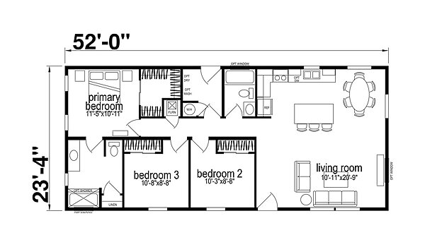 Ridgewood 23’-4” / J829-C Layout 99711