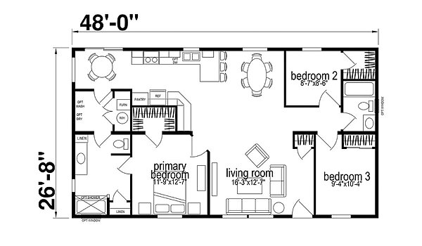 Ridgewood 26’-8” / J935 Layout 99685