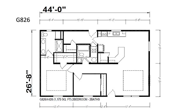 Hillcrest Double Wides / G826 Layout 99812