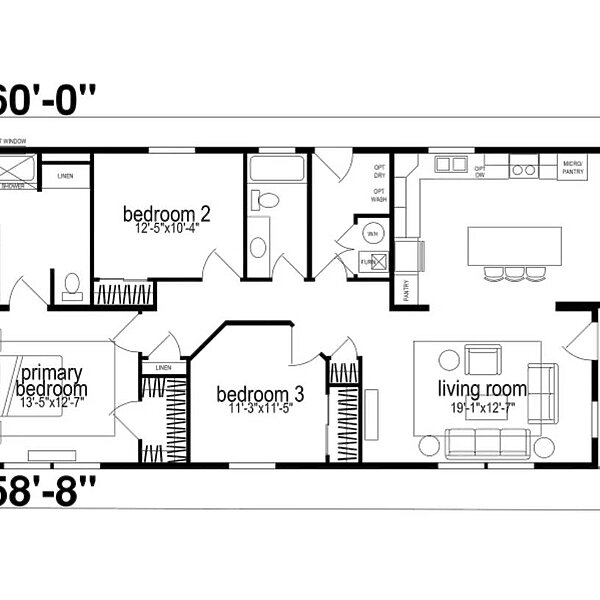 Hillcrest Double Wides / G813 Layout 99813