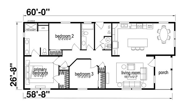 Hillcrest Double Wides / G813 Layout 99813