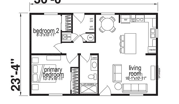 Ridgewood 23’-4” / J882 Layout 107711