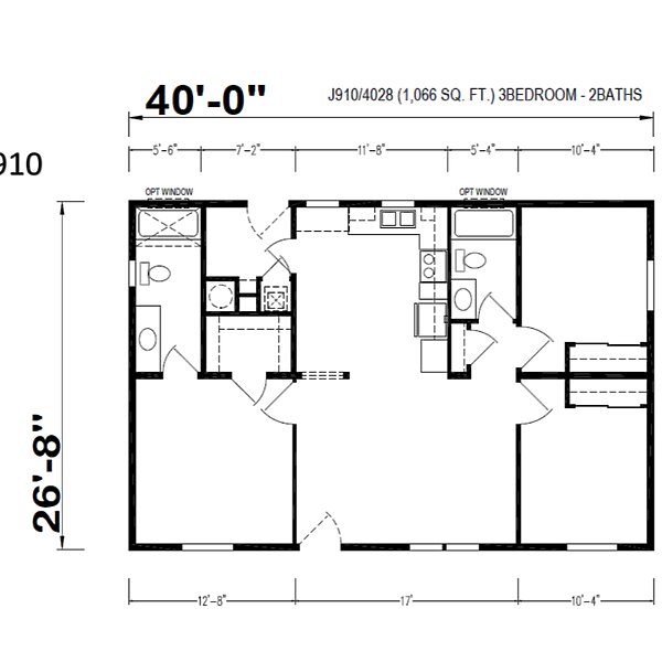 Ridgewood 26’-8” / J910 Layout 110676