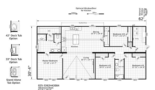 Palmetto / The Poydras 3262-H-42004 Layout 53500