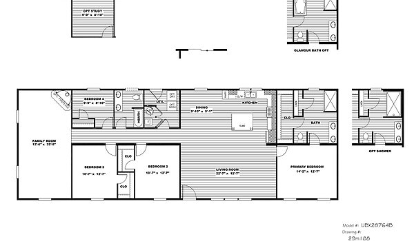 Ultra Excel / Ultra Breeze 28X76 29UXL28764BH Layout 93349