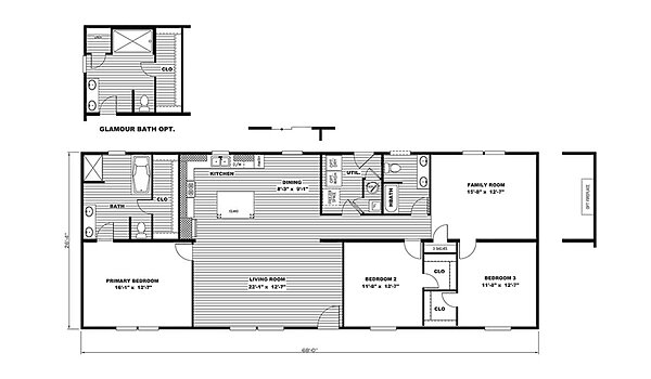 Ultra Excel / Hercules 28X68 3BR 29UXL28683AH Layout 93350