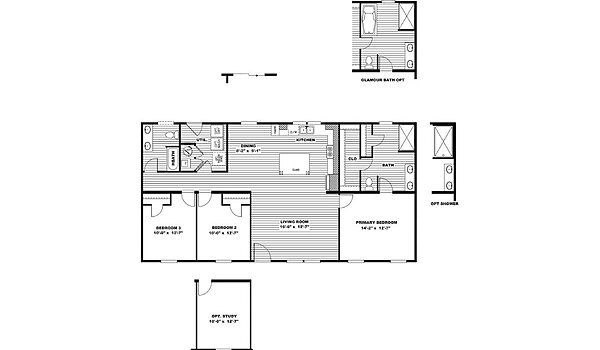 Ultra Excel / Ultra Breeze 28X52 29UXL28523AH Layout 93354