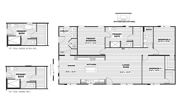 Ultra Pro Plex / Jewel 32x60 29UPF32603AH Layout 114629