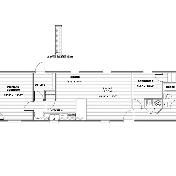 Horizon / Oasis 22HZR16723AH Layout 122356
