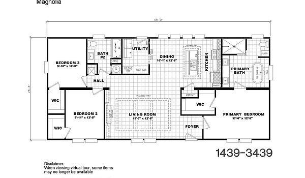 Carolina / 1439 Magnolia 58CAR28583AH Layout 97554