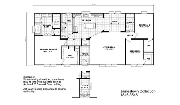 Jamestown / 3545 58JAT32683AM Layout 97595