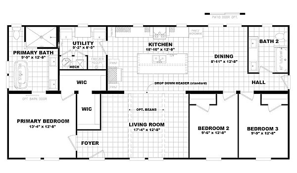 Tidewater / Little Tybee 58CVF28563CH Layout 132347