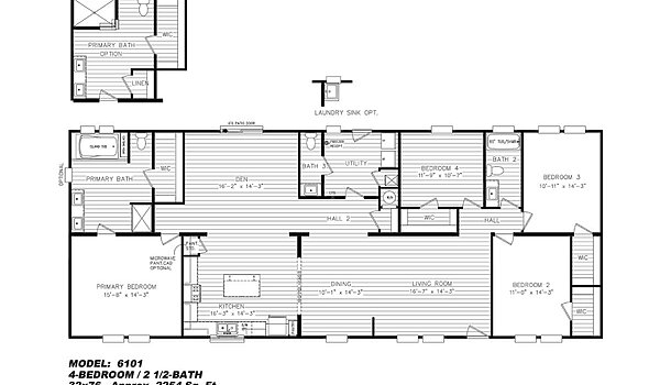 Tidewater / The Palmetto 58CVF32764AH Layout 132406