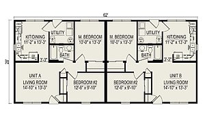 Multi-Family / Suntree II Duplex Layout 80322