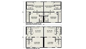 Multi-Family / Townhome Duplex Layout 84506