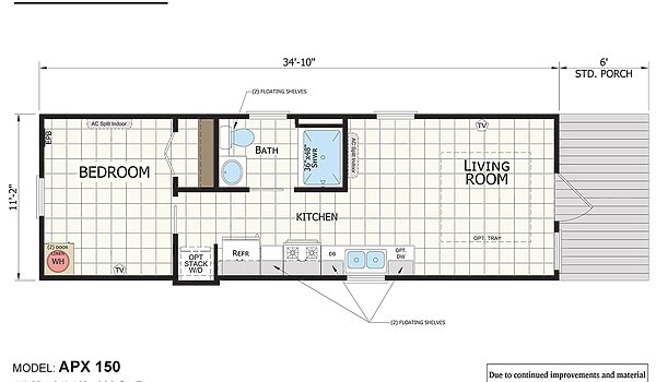 Park Model RV / APX 150 Layout 32684