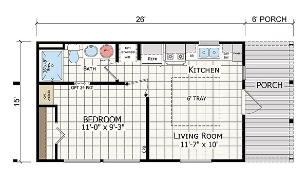 Park Model RV / APX 122 Layout 32764