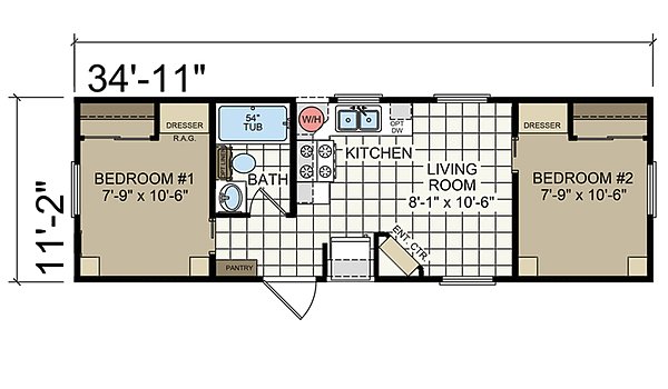 Park Model RV / APH 511 Layout 32866