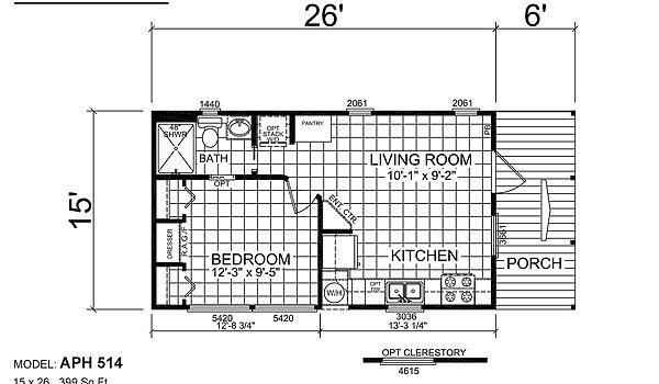 Park Model RV / APH 514 Layout 32871