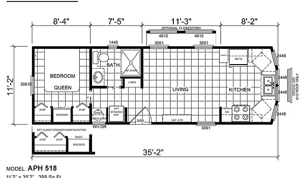 Park Model RV / APH 518 Layout 32884