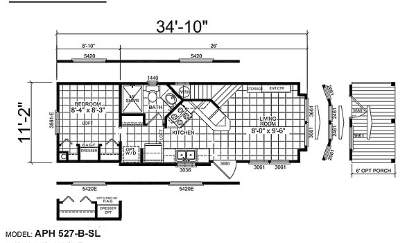 Park Model RV / APH 527 Layout 32903