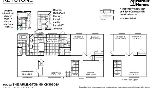 Keystone / The Arlington 60 KH30604A Layout 51668