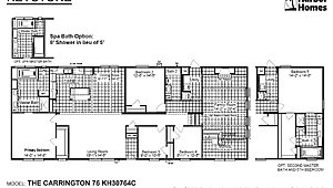 Keystone / The Carrington 76 KH30764C Layout 51700