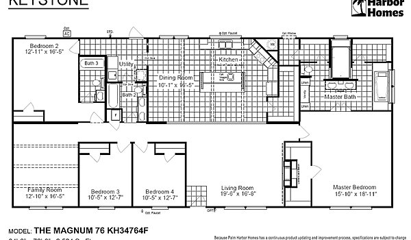 Keystone / The Magnum 76 KH34764F Layout 51718