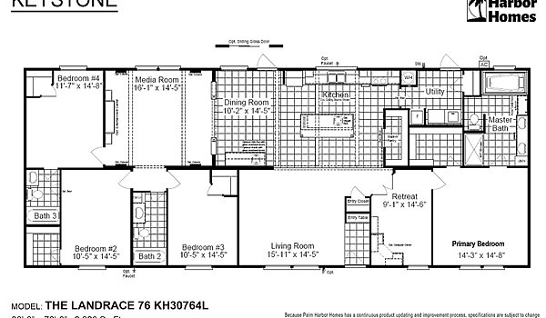 Keystone / The Landrace 76 KH30764L Layout 60120