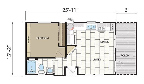 Park Model RV / Desert Vista DV101 Layout 39999