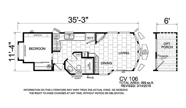 Park Model RV / Montclair DV106 Layout 41775