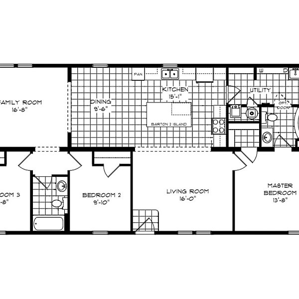 Mansion Elite Sectional / The Barton Creek III 5837 Layout 90817