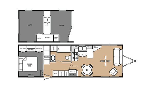 America's Park Cabins Lodge Series / 39-3 Layout 56130