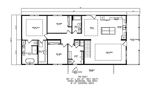 Family Built Homes / FB-6401 Layout 57607