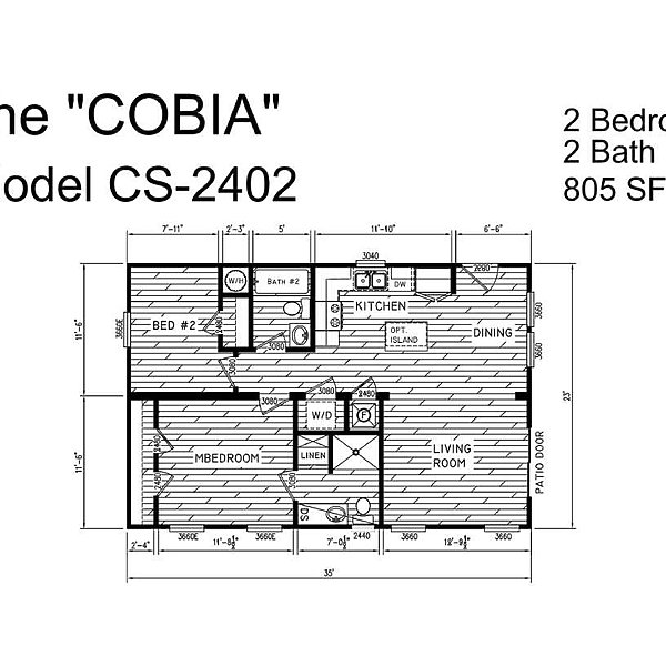 Creekside Series / The Cobia CS-2402 Layout 81360