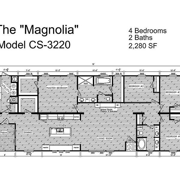 Creekside Series / The Magnolia CS-3220 Layout 81365
