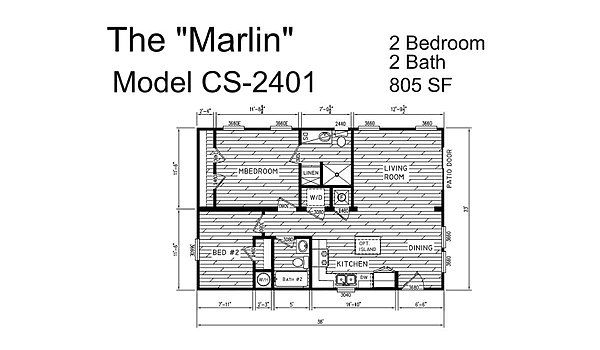 Creekside Series / The Marlin CS-2401 Layout 81366