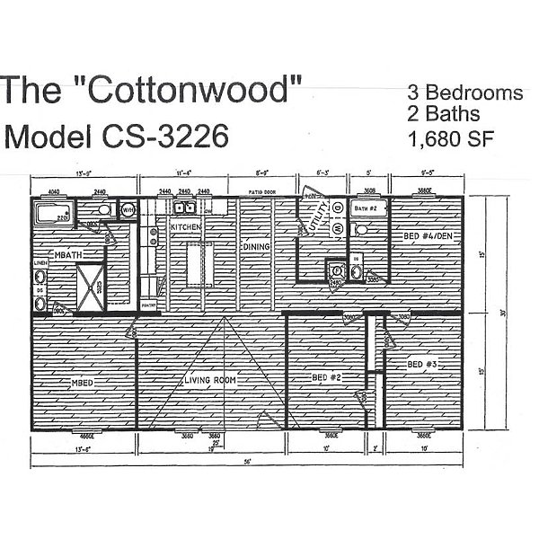Creekside Series / The Cottonwood CS-3226 Layout 90765