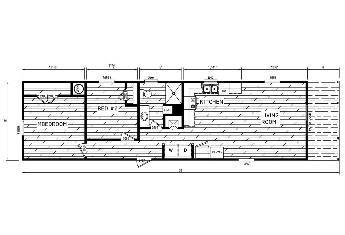 Value Series The Iris Porch TCVS-1618-P by Timber Creek Housing - Thomas  Outlet Homes, image size:1200x818