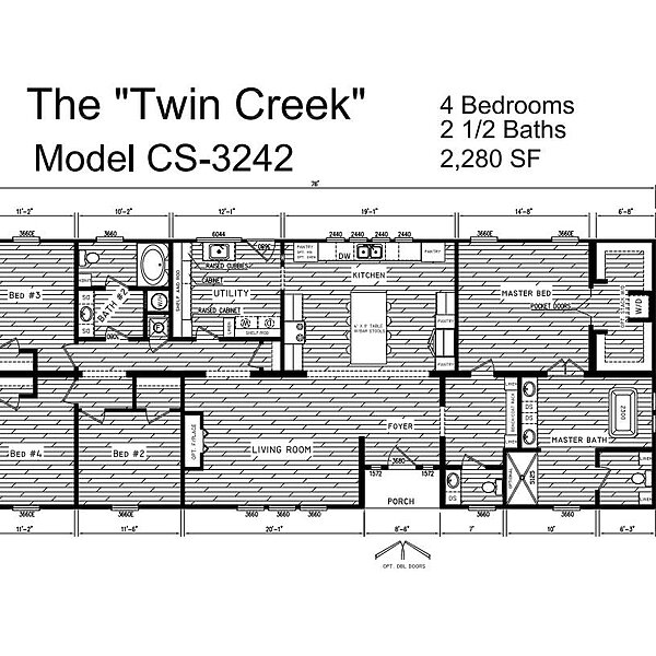 Creekside Series / The Twin Creek CS-3242 Layout 94529