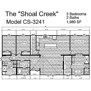 Creekside Series / The Shoal Creek CS-3241 Layout 94530