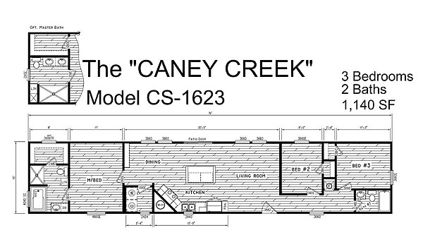 Creekside Series / The Caney Creek CS-1623 Layout 102934