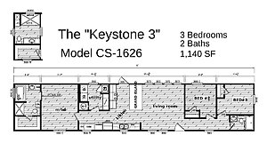 Creekside Series / The Keystone 3 CS-1626 Layout 119515