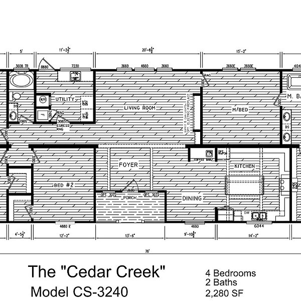 Creekside Series / The Cedar Creek CS-3240 Layout 119859